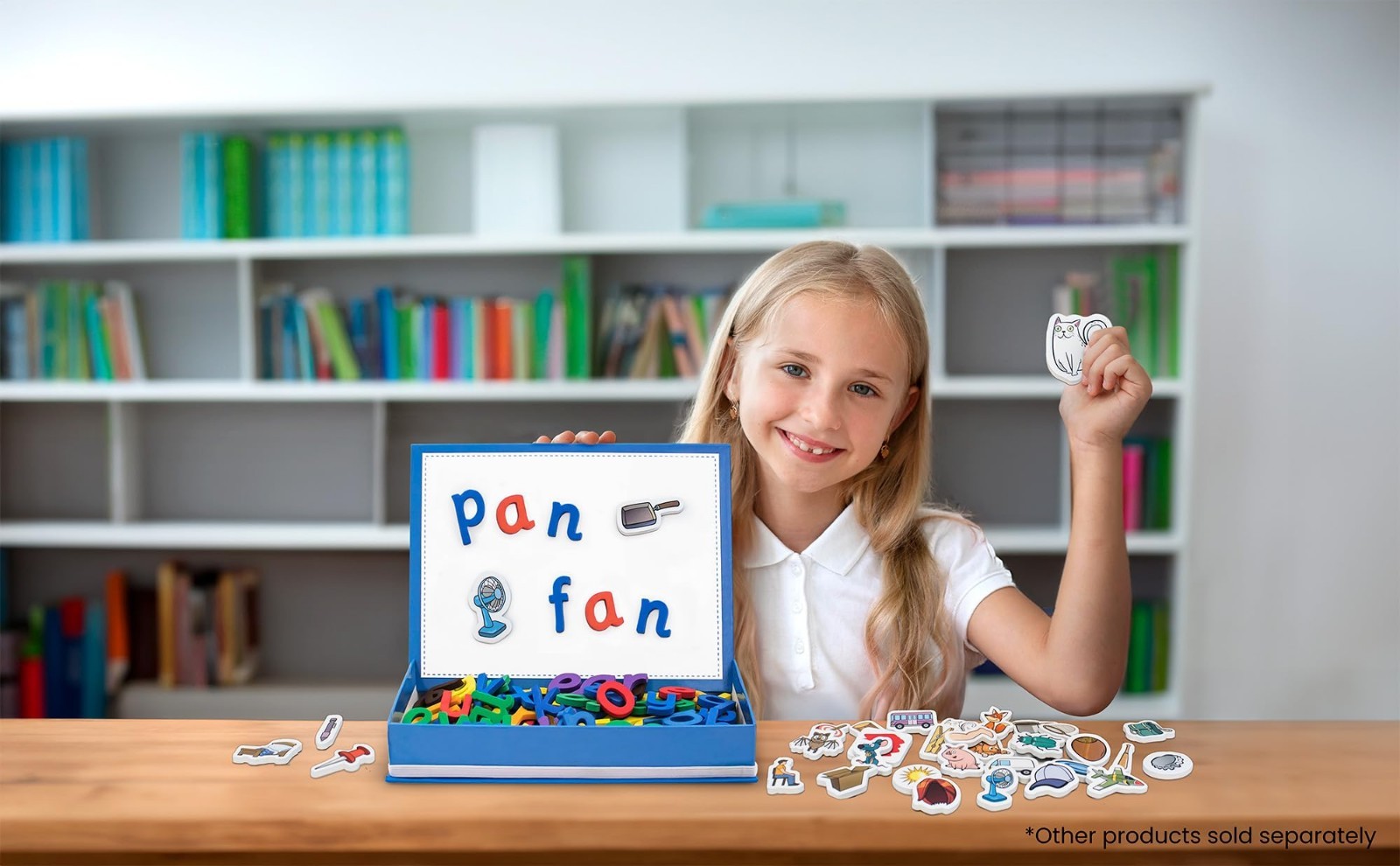 Magnetic Foam CVC Objects Set – 40 Pieces for Phonics Learning, Ages 4-5, Pre K-