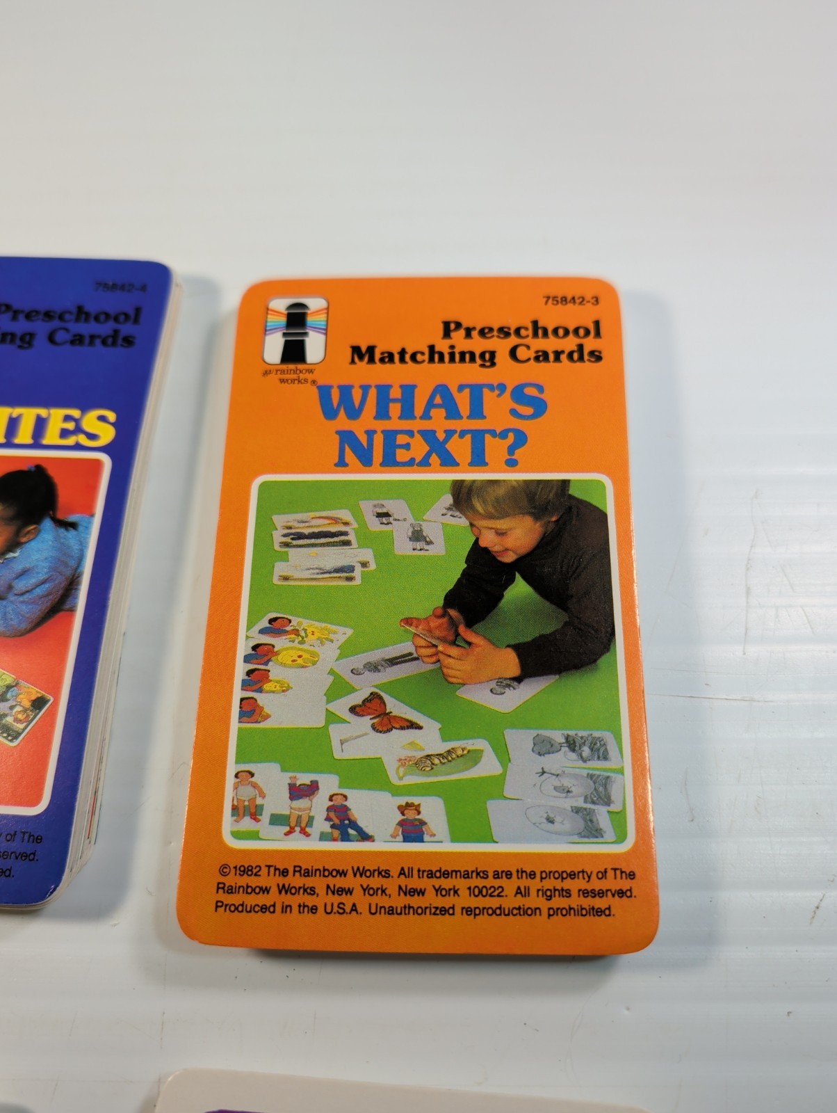 Vintage 1980s Preschool Matching Cards “What’s Next” & “Opposites” Plus More