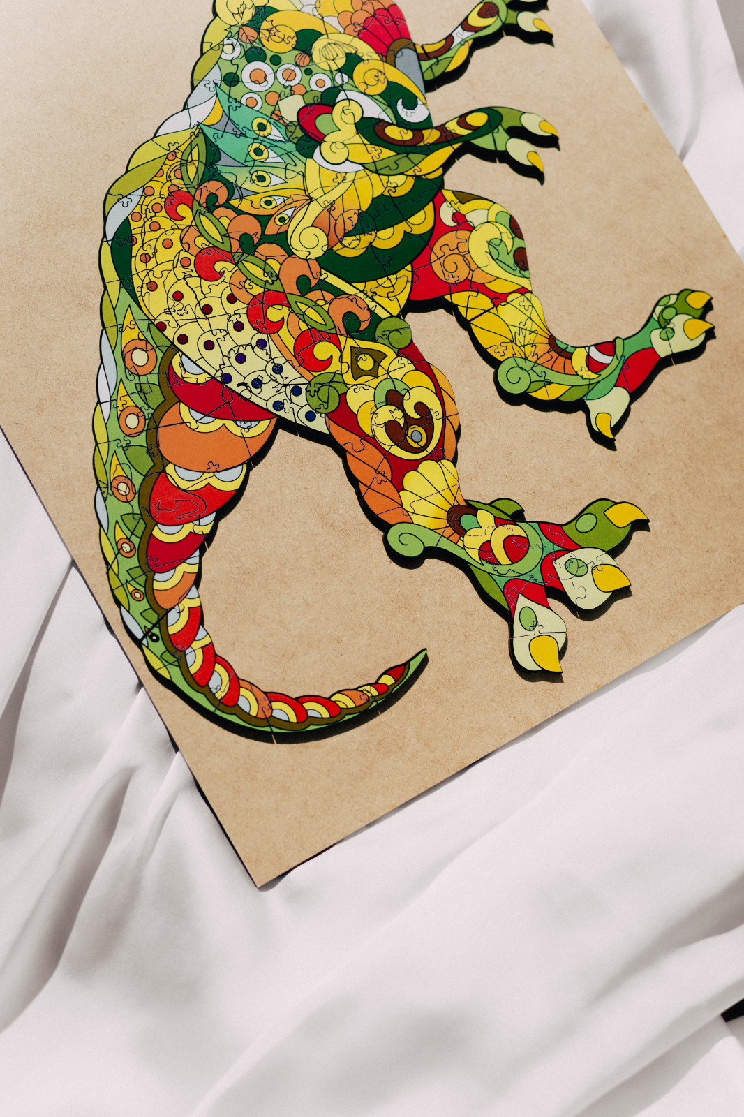 Animal wooden puzzle Tyrannosaurus Rex- gift ecofriendly puzzle medium and large