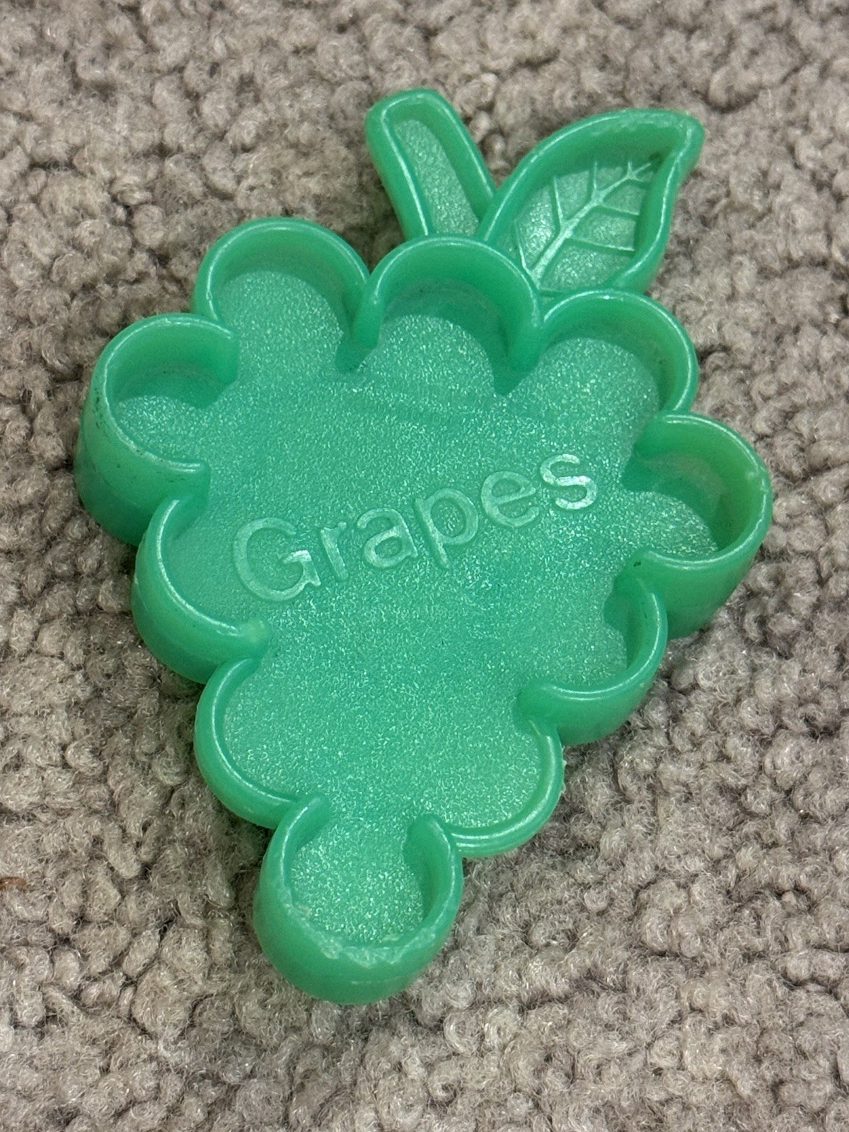 Vtg Green Grapes Mattel Tuff Stuff Plastic Play Food Shopping Cart Replacement
