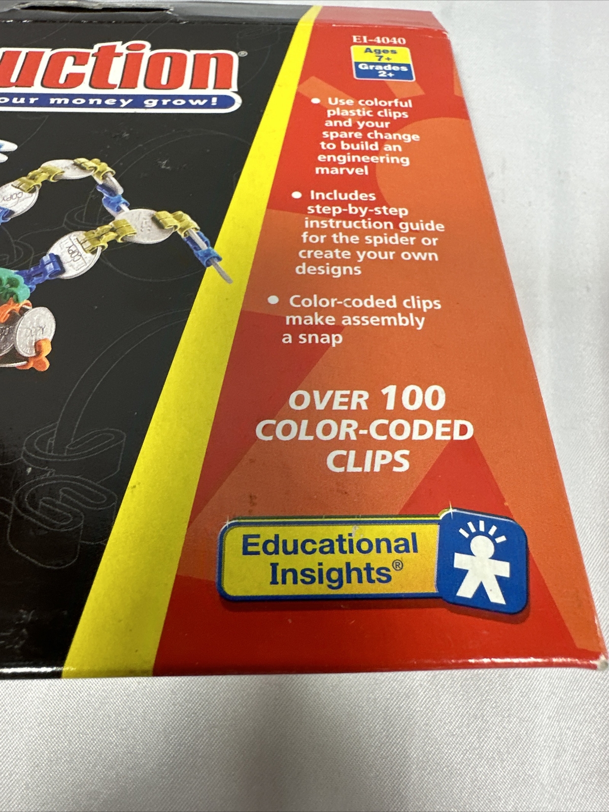 Coin Struction Spider Educational Insights EI-4040 100pc
