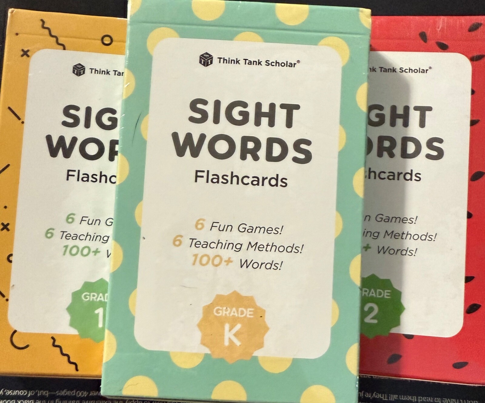 K Sight Words Flash Cards (Kindergarten- 2nd grade ) Pack 100 Think Tank Scholar