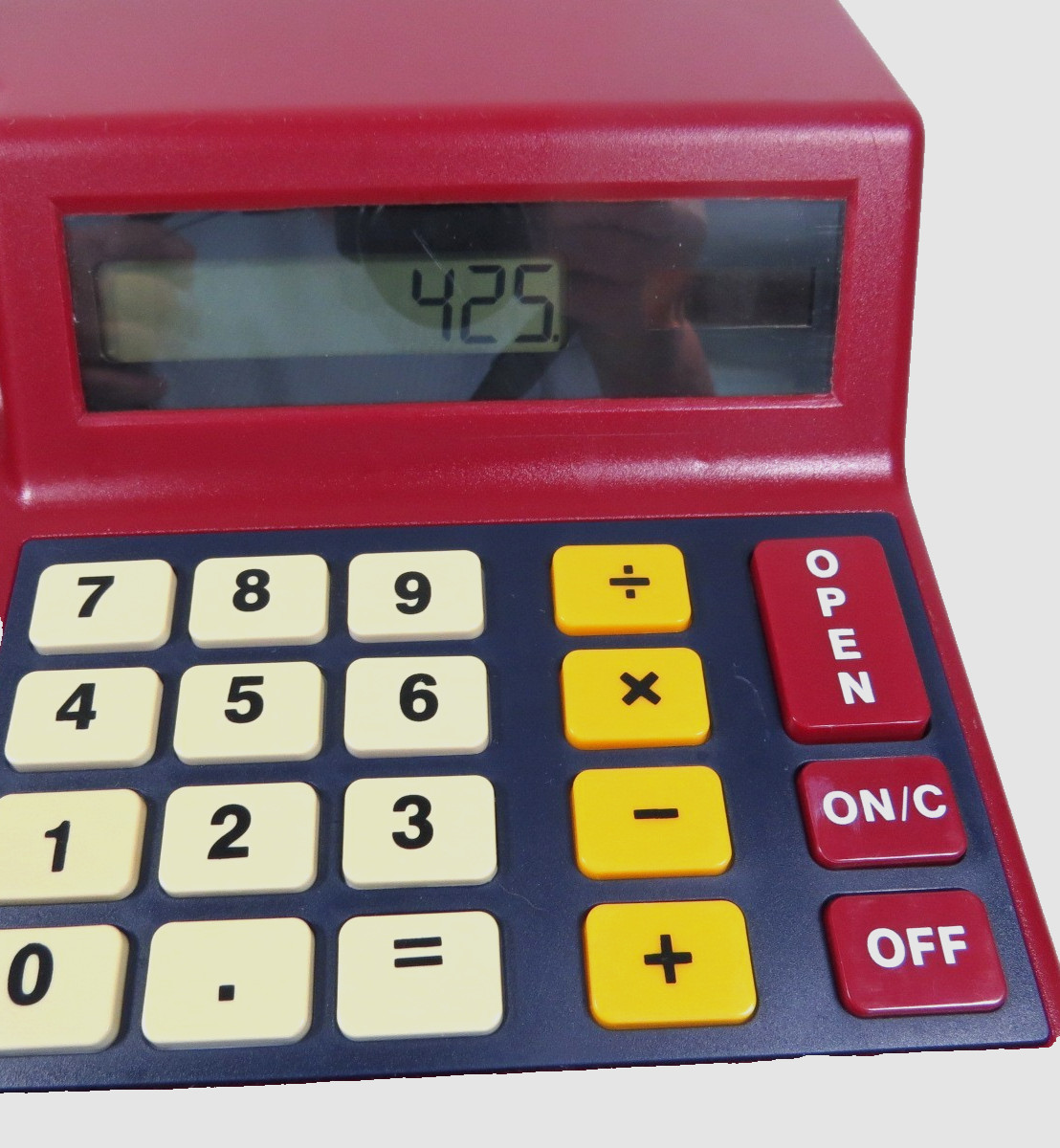 Learning Resources Pretend & Plat working calculator cash register money LER2690