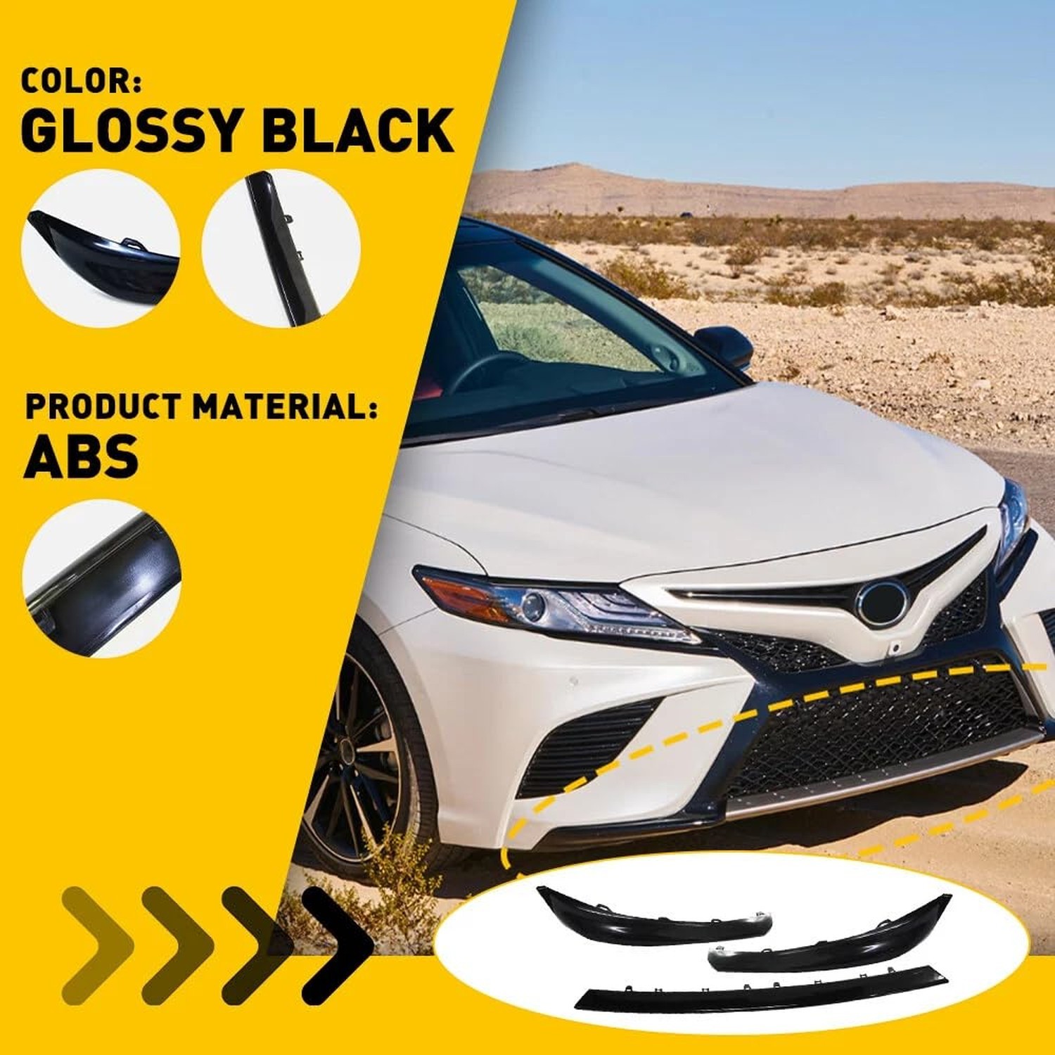 Front Bumper Lower Grille Trim Molding Fit For Toyota Camry SE XSE 2018 2019 …