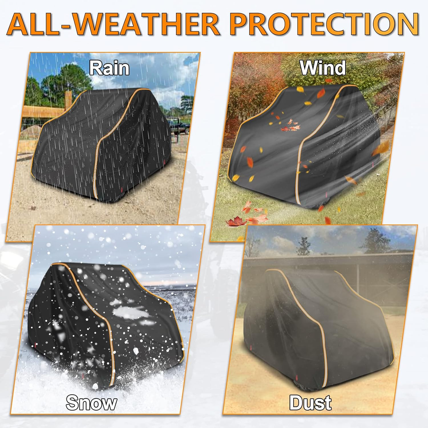 Waterproof 420D Outdoor Storage Cover Compatible with Polaris RZR Ranger Command
