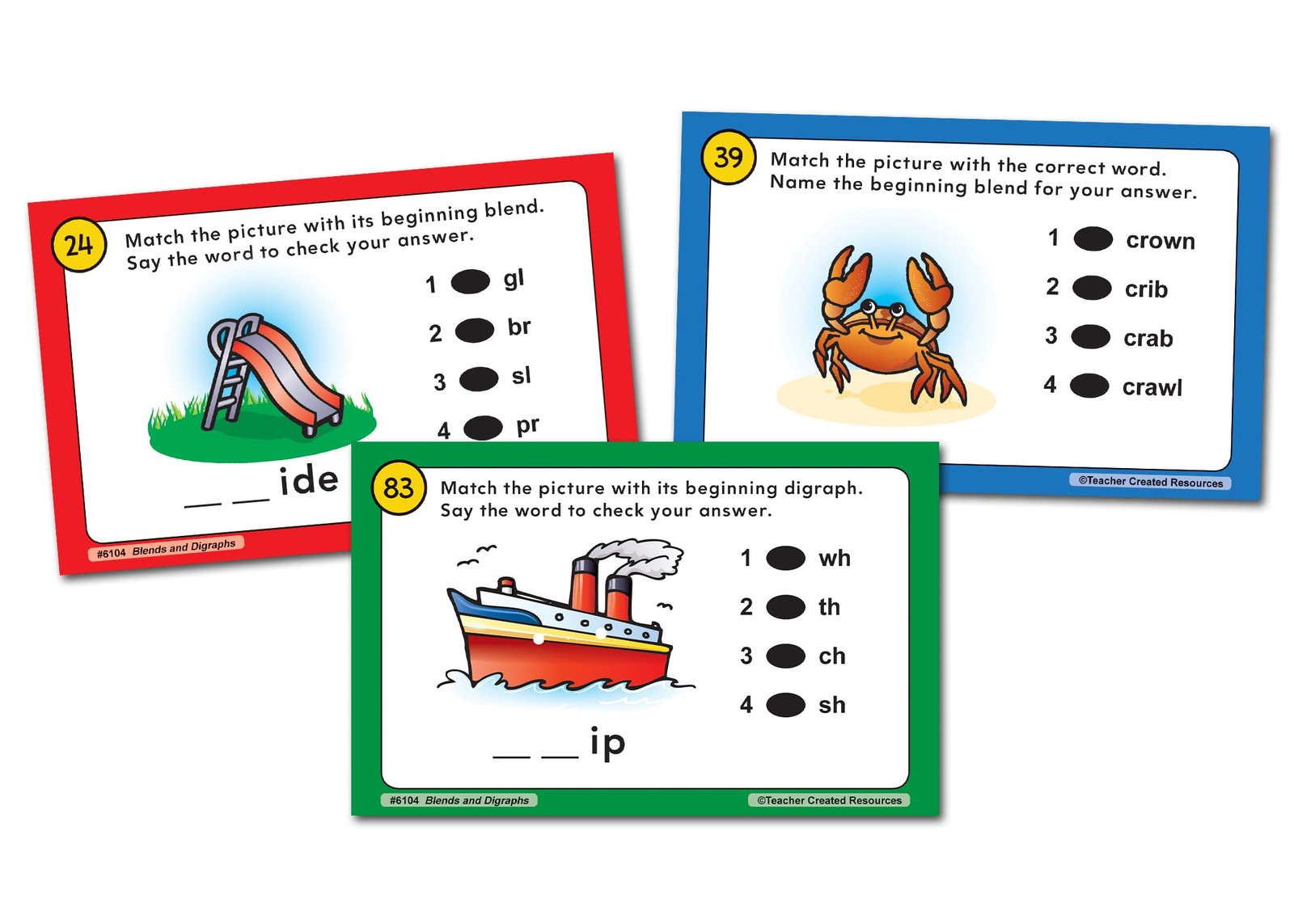 Medium Flash Cards 106 Full Color Sight Word Sentences Double Sided Cards