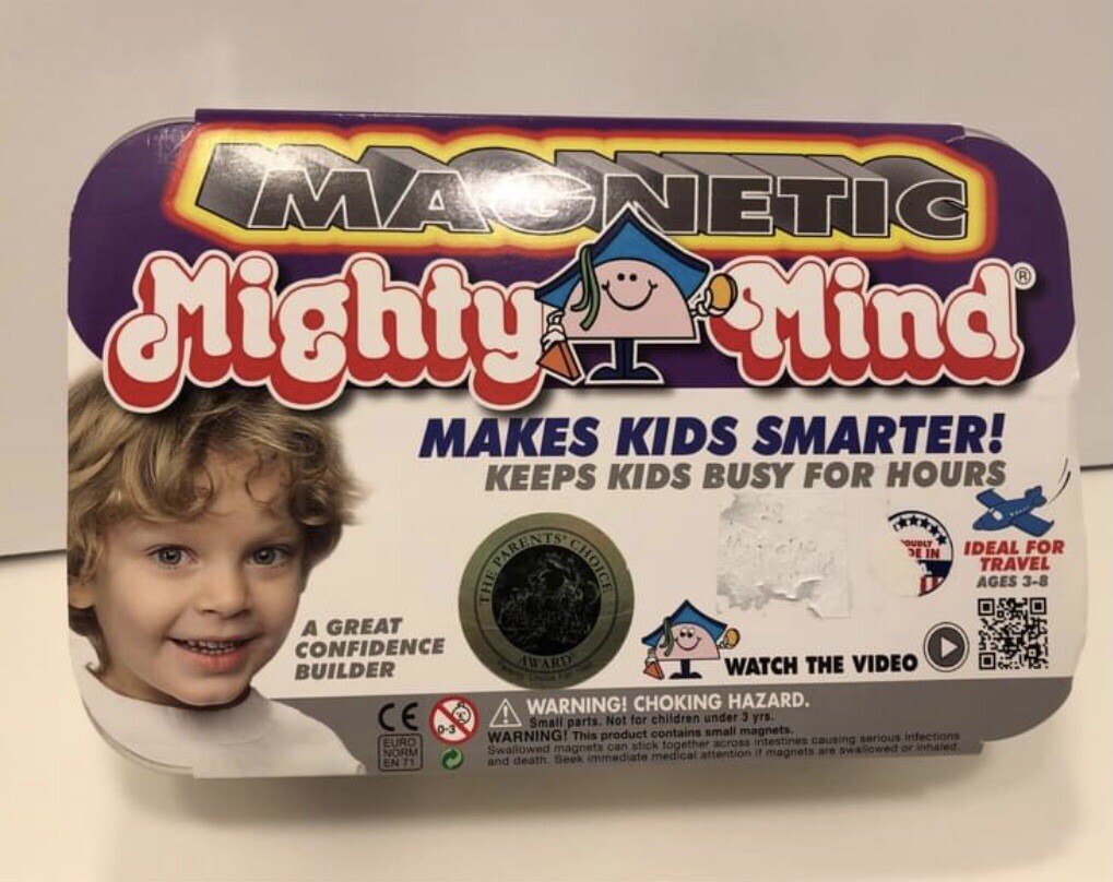 Magnetic Mighty Minds Educational Toy/Game Ages 3-8 EUC