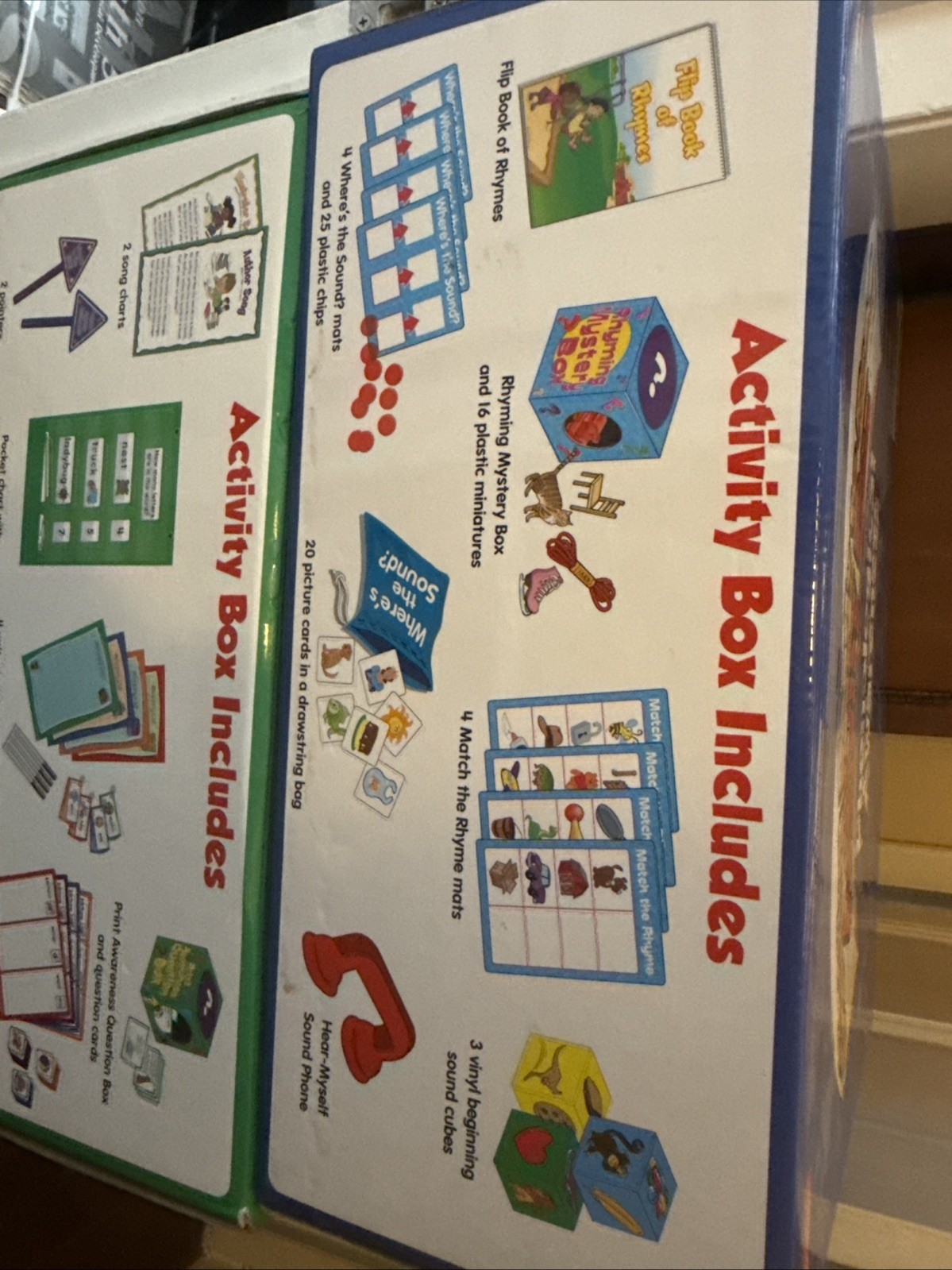 Lakeshore Activity Boxes Ages 3+, Getting Ready To Read, Phonological & Print ✅