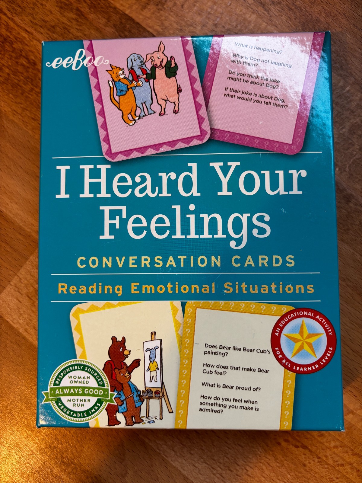 I Heard Your Feelings Conversation Cards – Reading for Emotional Development