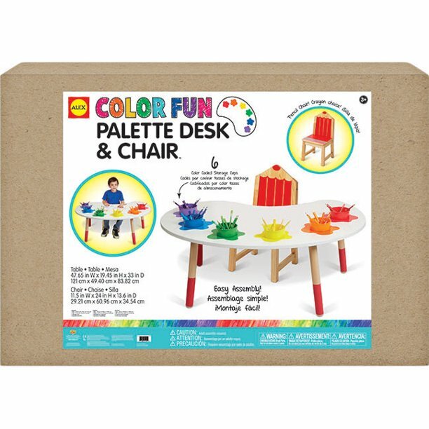 ALEX Toys Artist Studio Color Fun Palette Desk & Chair Child Furniture Crafts