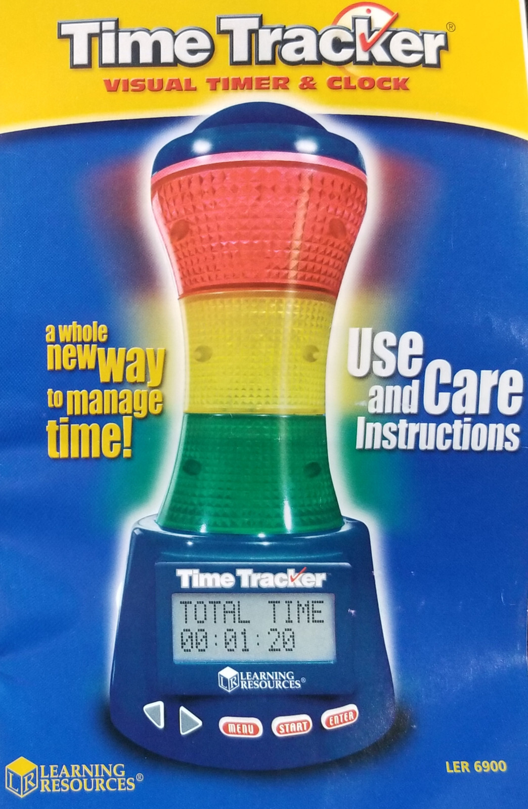 Learning Resources Time Tracker Visual Timer & Digital Clock with Lights & Sound