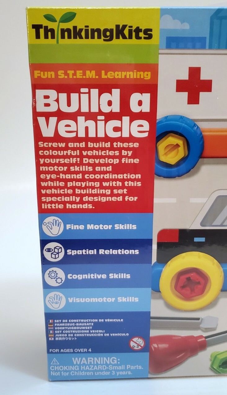 STEM Educational Toy Learning Build A Vehicle Set 4M Thinking Kits New Sealed