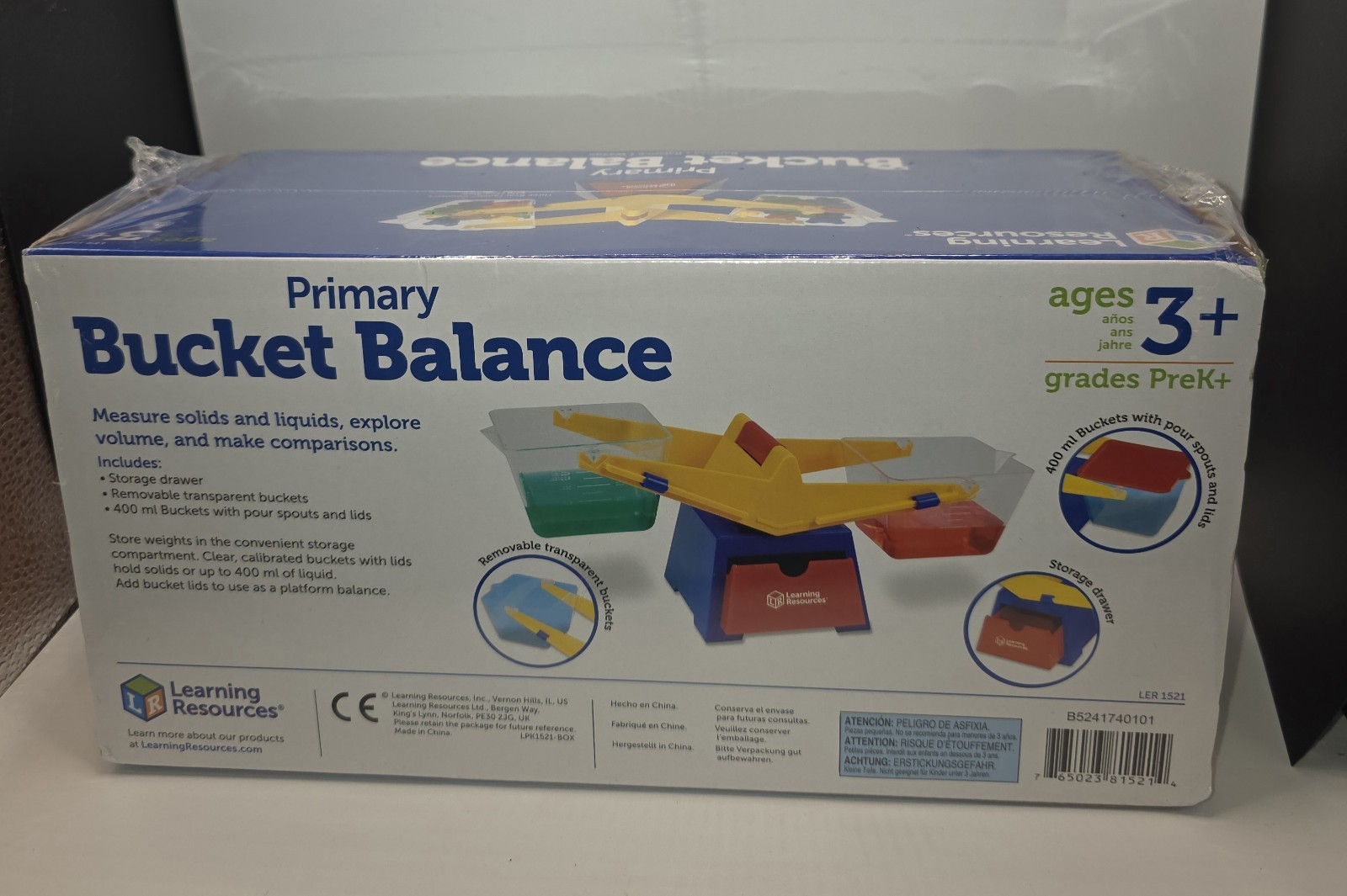 Learning Resources Primary Bucket Balance Scale Preschool Math Teaching Tool NEW