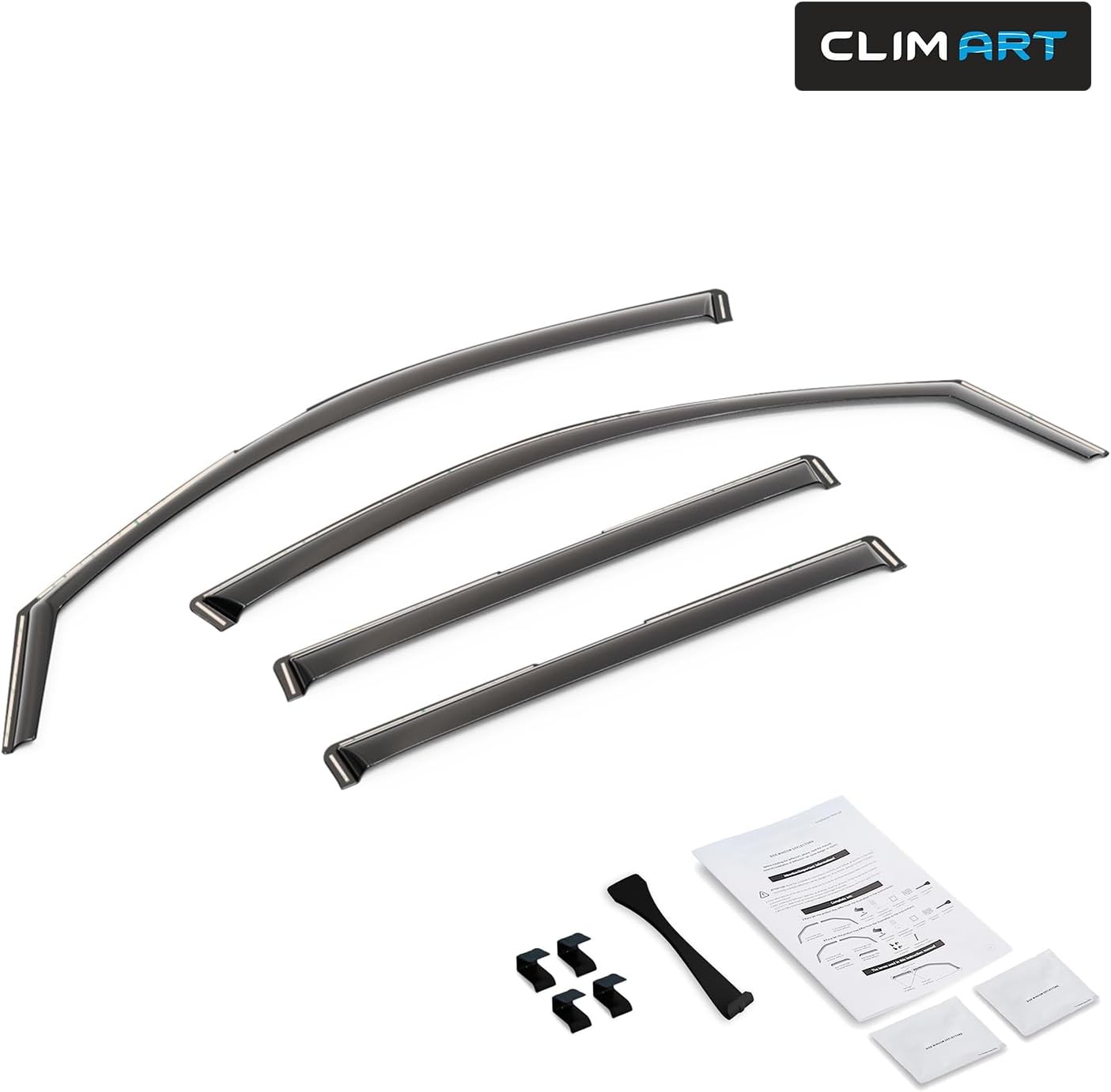 CLIM ART In-Channel Rain Guards Honda Pilot 2023-2026 Window Deflectors #R026