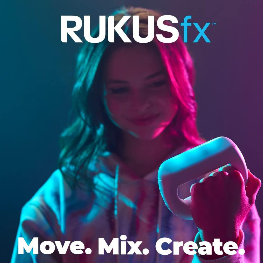 Just Play Rukus FX Handheld Electronic Game White Motion Controlled Music Mixer