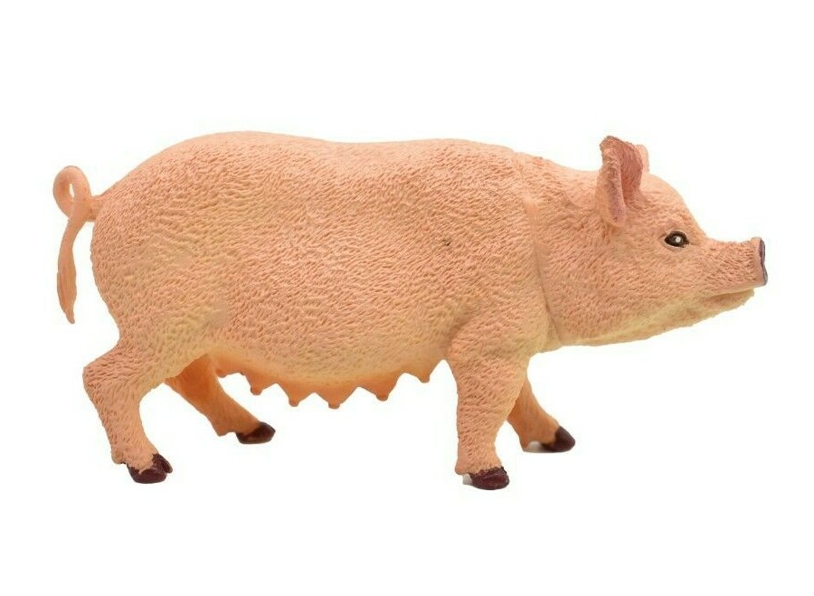 Pig, Sow Realistic Toy Model Plastic Replica Barn Farm Animal Gift 5″ F258
