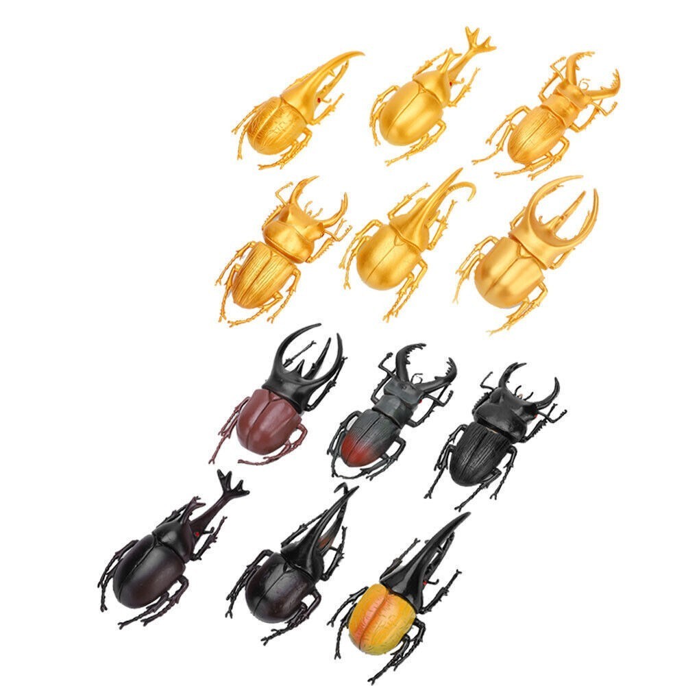 6pcs Simulation Insect Model Halloween Trick Props NonToxic PVC Insect