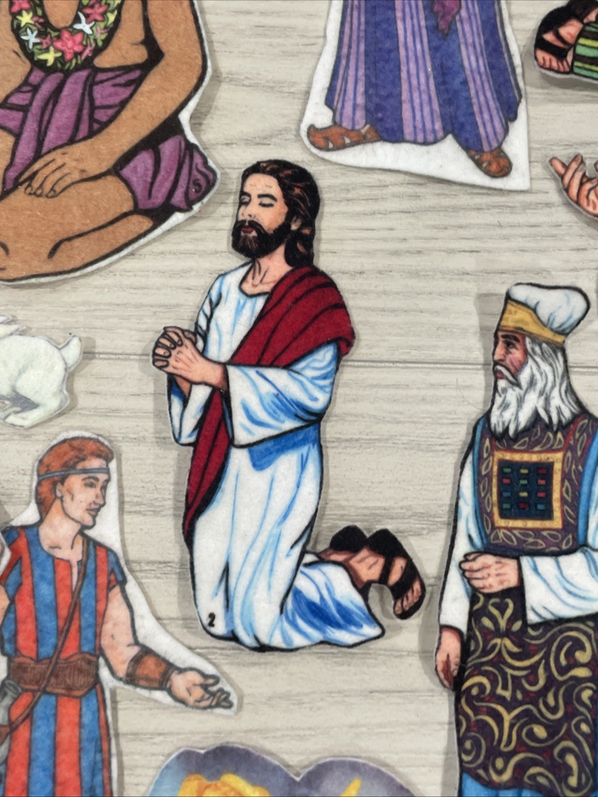 Vintage Bible Stories Felt Board Set Flannel Sunday School VBS Over 40 Pieces