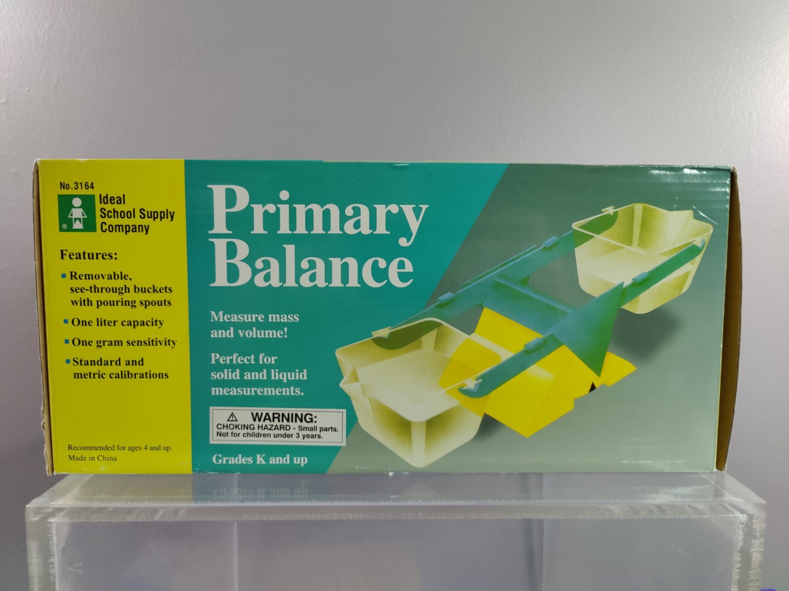 NEW IDEAL SCHOOL SUPPLY PRIMARY BALANCE SCALE FOR SOLID & LIQUID MEASUREMENTS K+