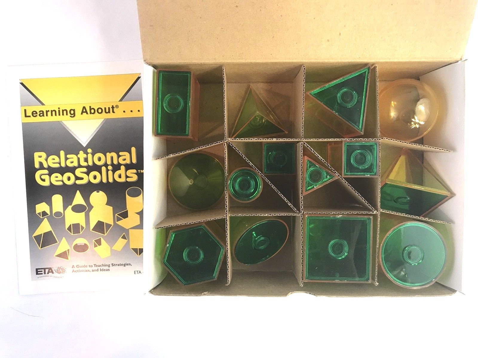 Transparent Relational GeoSolids Geometry Teaching Tool Grades 3-8 ETA