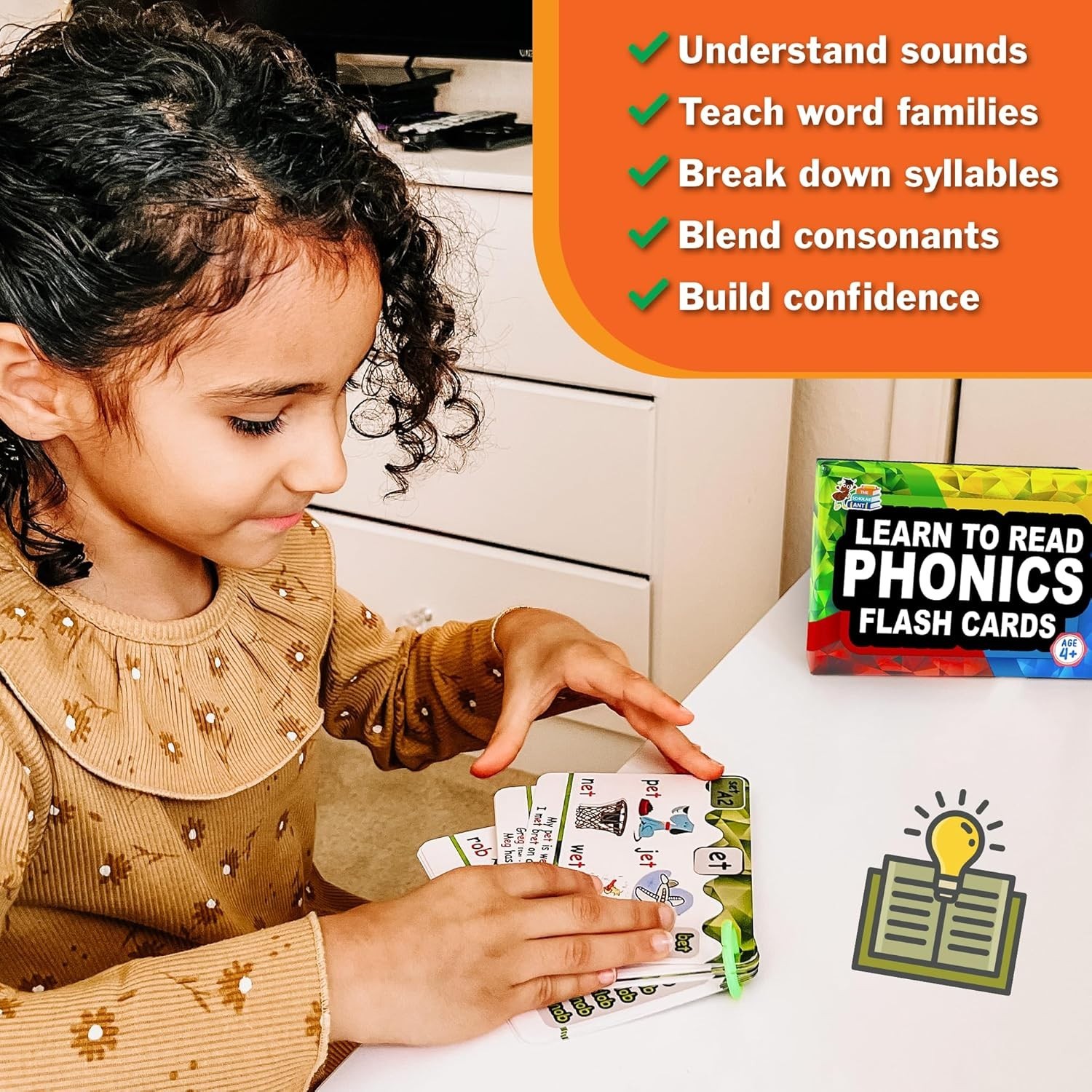 Learn to Read with 20 Phonic Stages – Educational Flash Cards for Ages 4-8