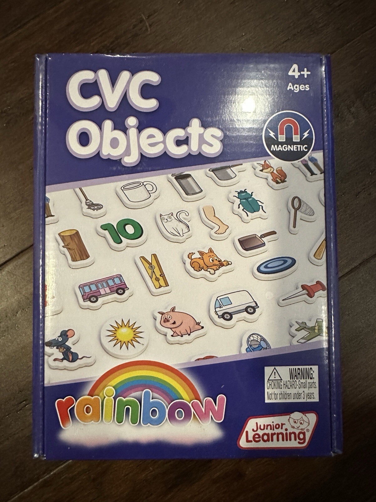 Junior Learning Rainbow CVC Objects Magnetic Foam Set – 40 Pieces – Brand New!