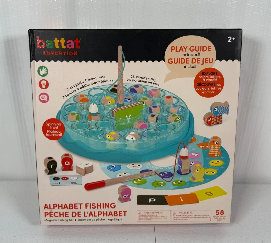 Magnetic Alphabet Fishing Set Educational Learning Game for Kids (Read)