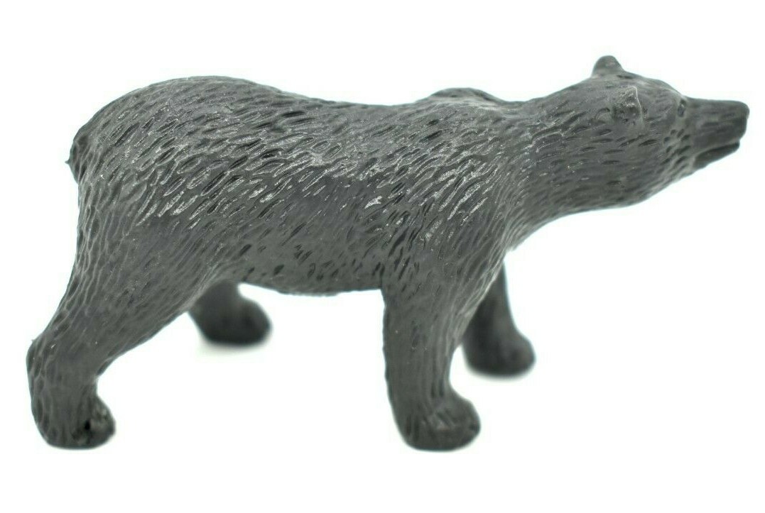 Grizzly Bear, Walking Statue Realistic Plastic Replica Toy 2.25″F7045 B30