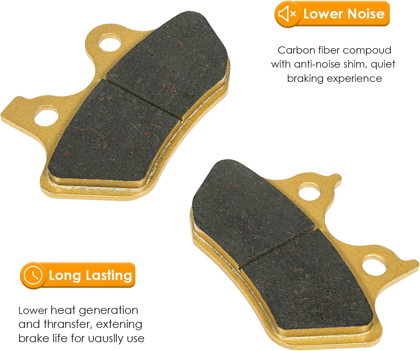 Brake Pads Heavy-duty Ceramics for Harley Davidson 2000-2007 Touring Flhtcu-i