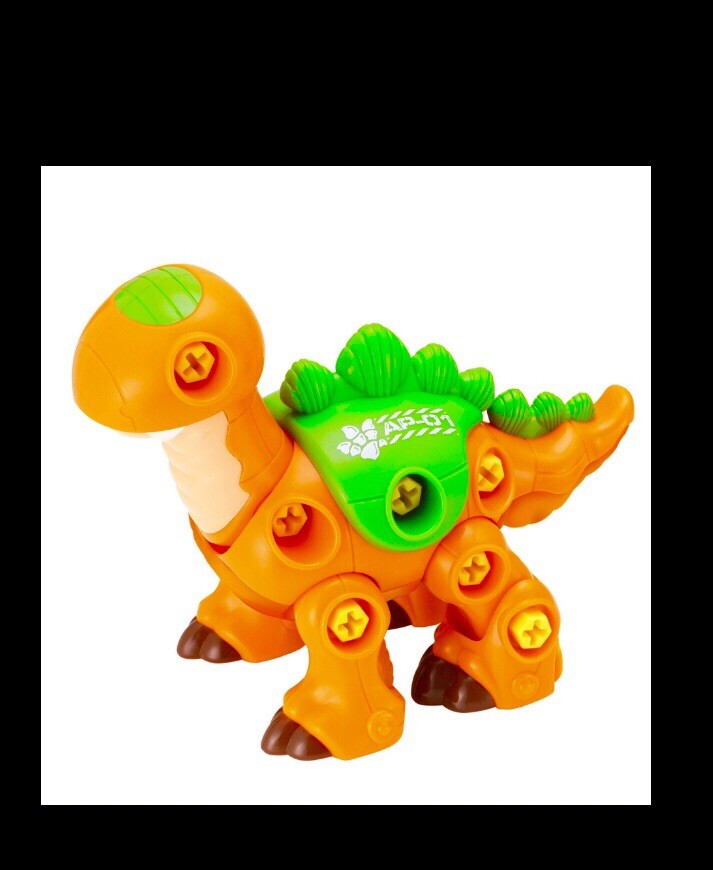 61pc STEM Create A Dinosaur,w Power Drill:Long Neck,triceratops,DIS’/ASSEMBLE