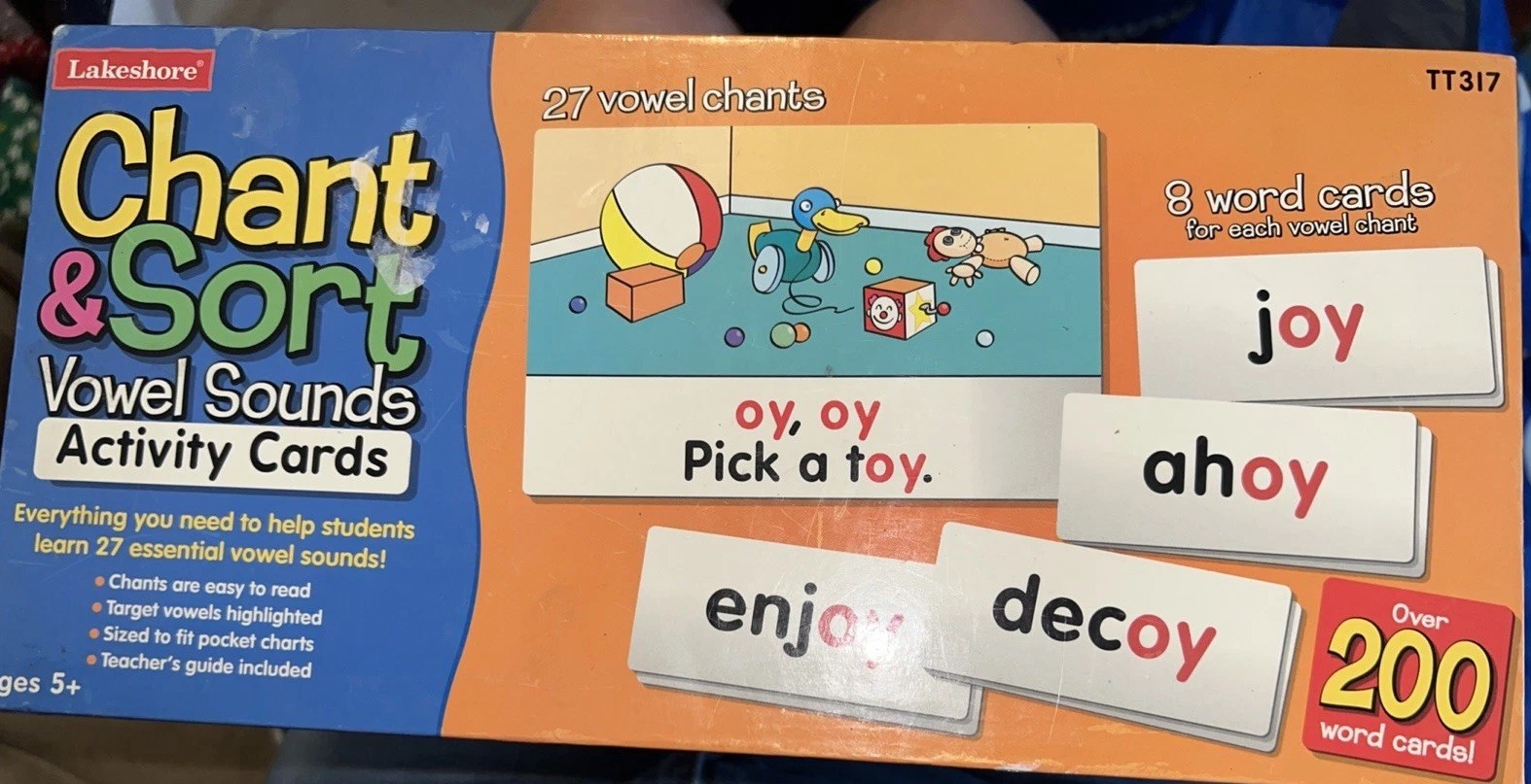 Lakeshore Chant And Sort Vowel Activity Teacher Cards TT317