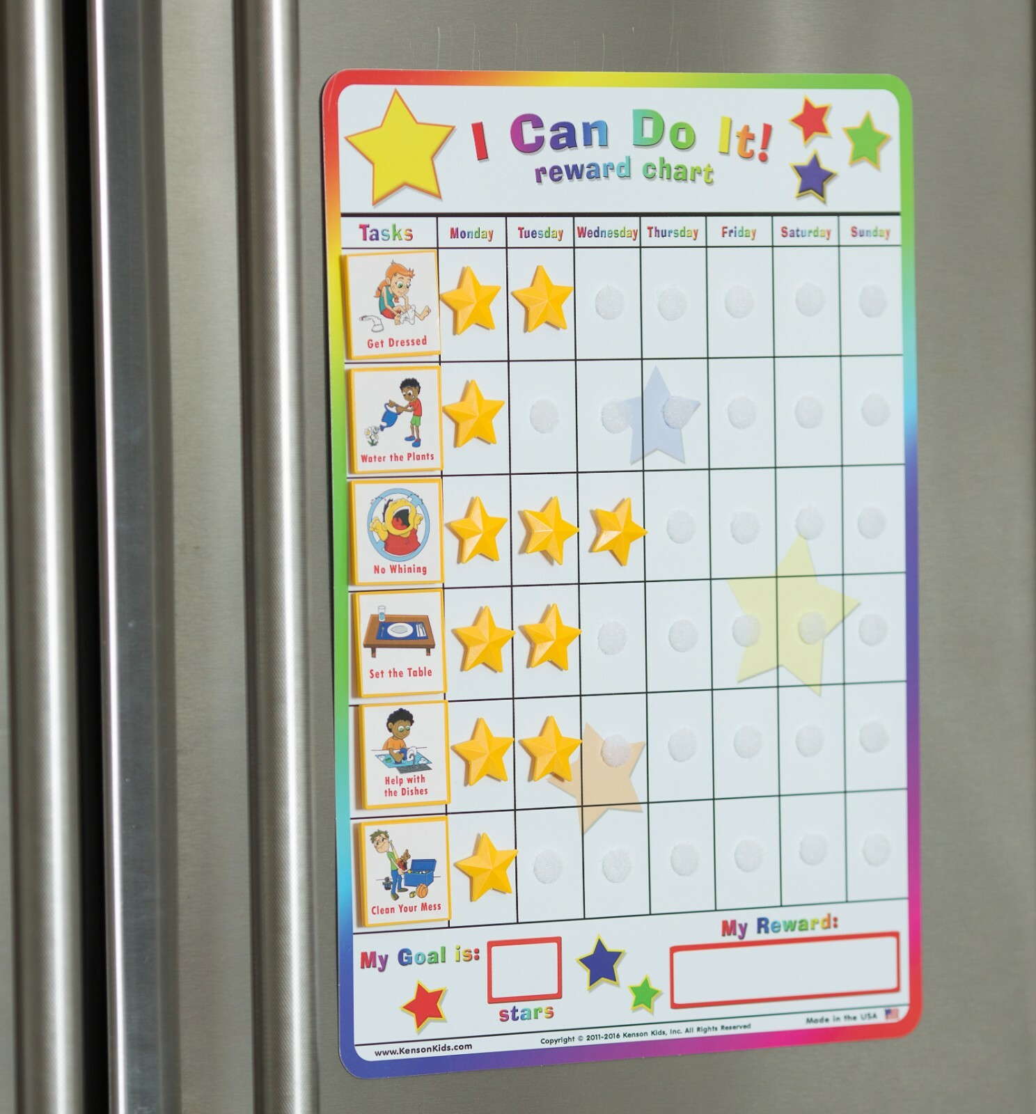I Can Do It reward chart, Chore, behavior, incentive, potty, star chart for kids