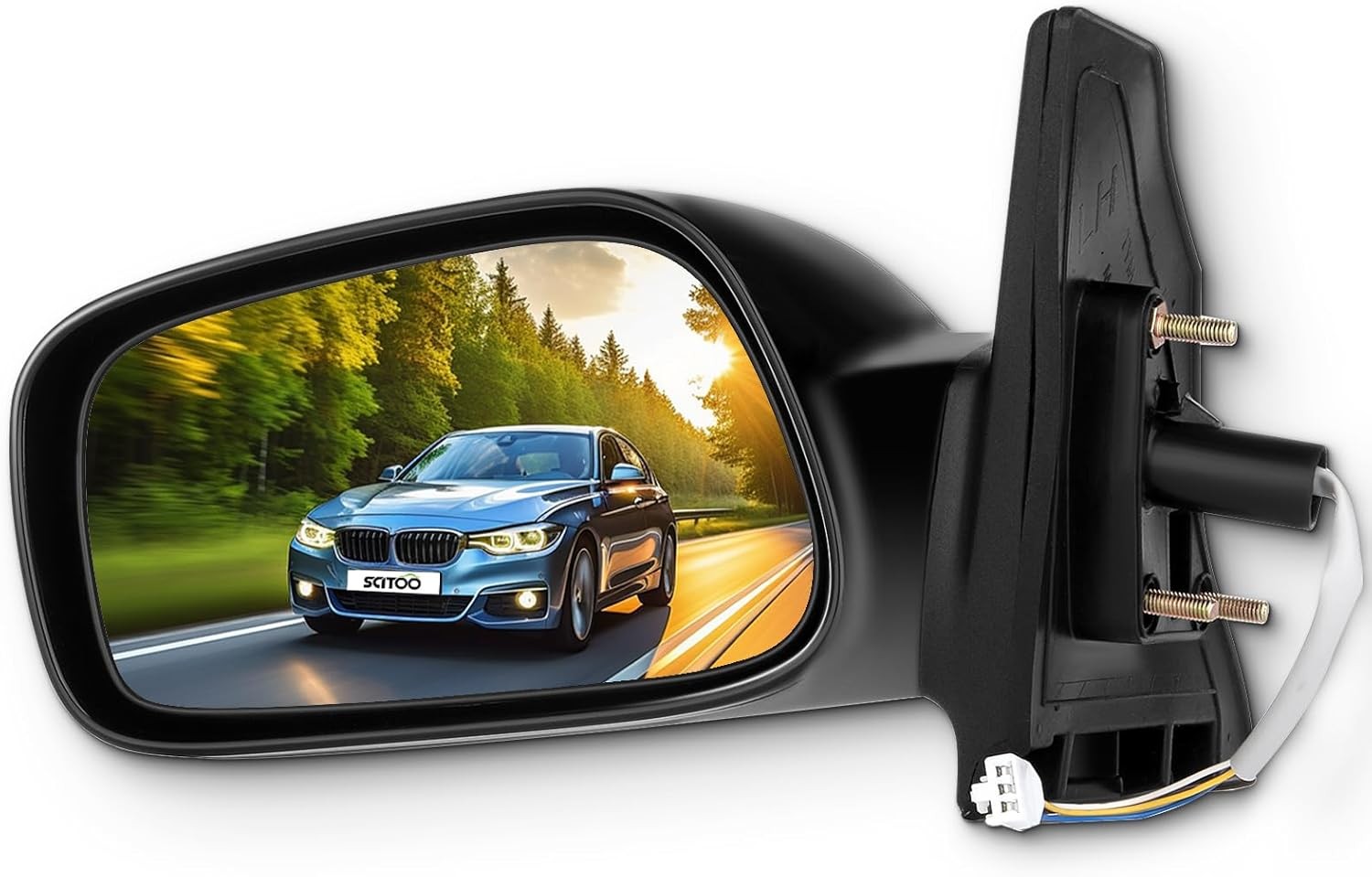 SCITOO Driver Side Mirror Toyota Corolla 2003 2008 New