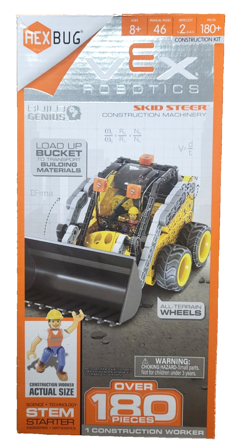 Hexbug Vex Robotics Construction – Skid Steer – Over 180 Pieces- New In Box!