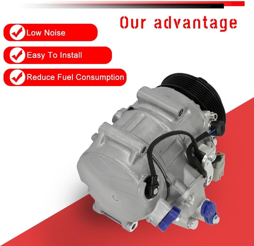 cciyu Air Conditioning Compressor 2008-2009 Fit for Toyota Highlander 3.5L AC
