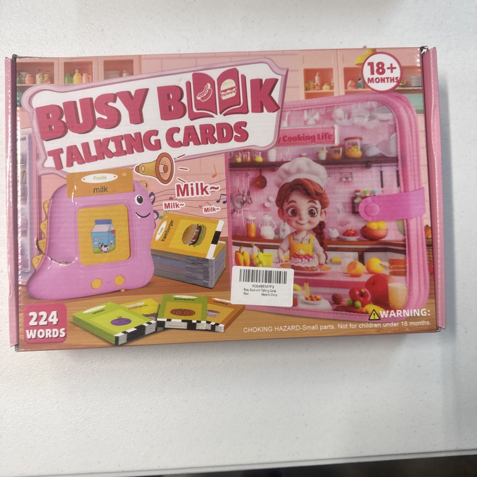 BUSY BOOK TALKING CARDS 18+ months 224 words
