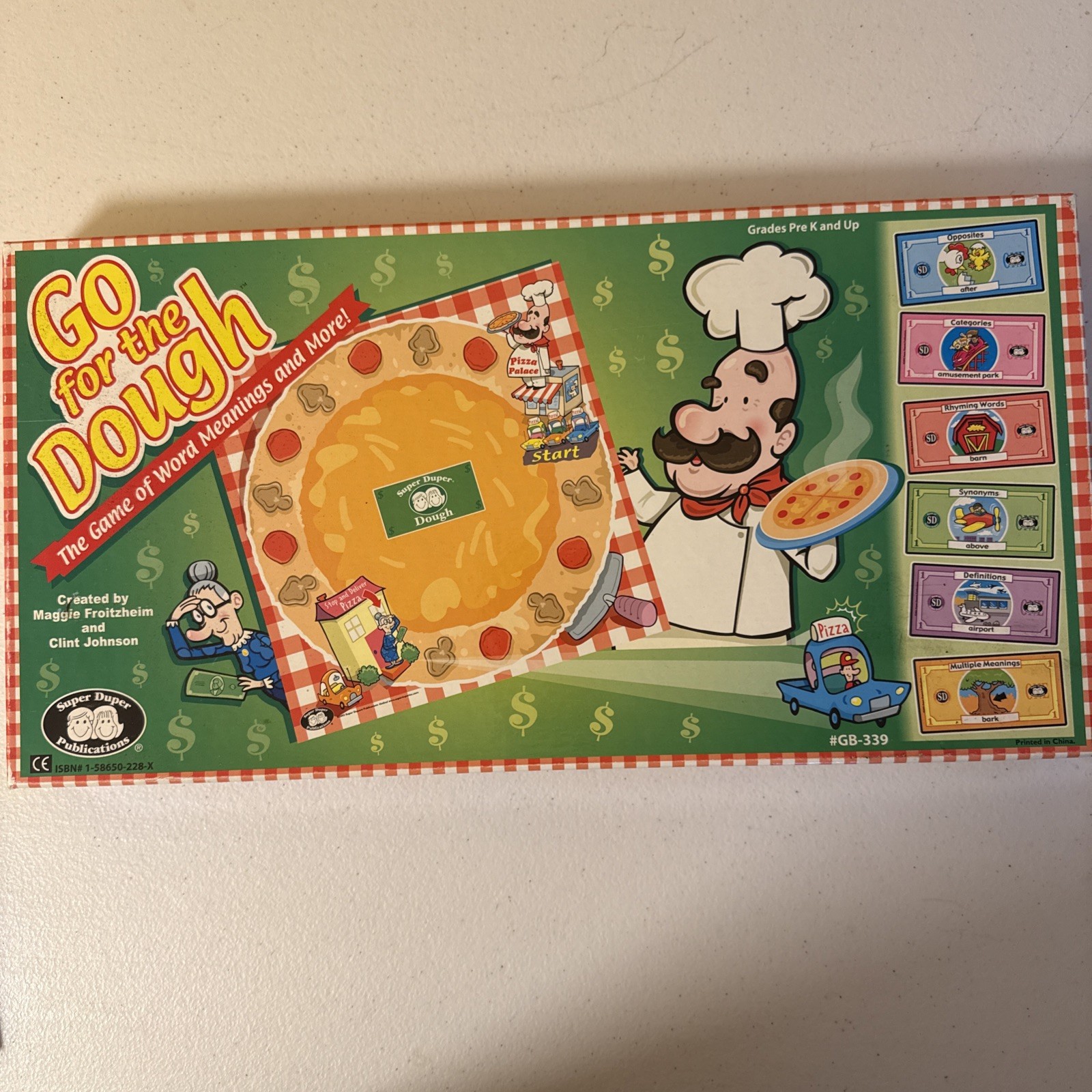 Go for The Dough Vocabulary Word Meaning Board Educational Game Homeschool Fun