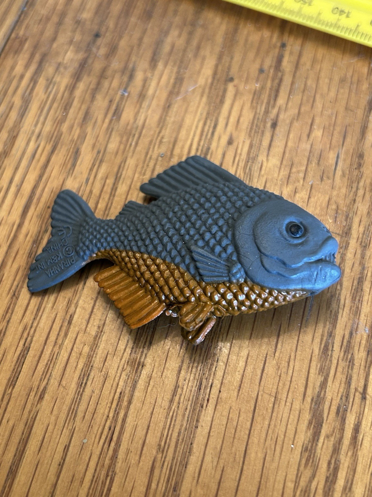 Plastic Piranha Fish 2 1/2-inch toy fish K&M Int Hard Plastic
