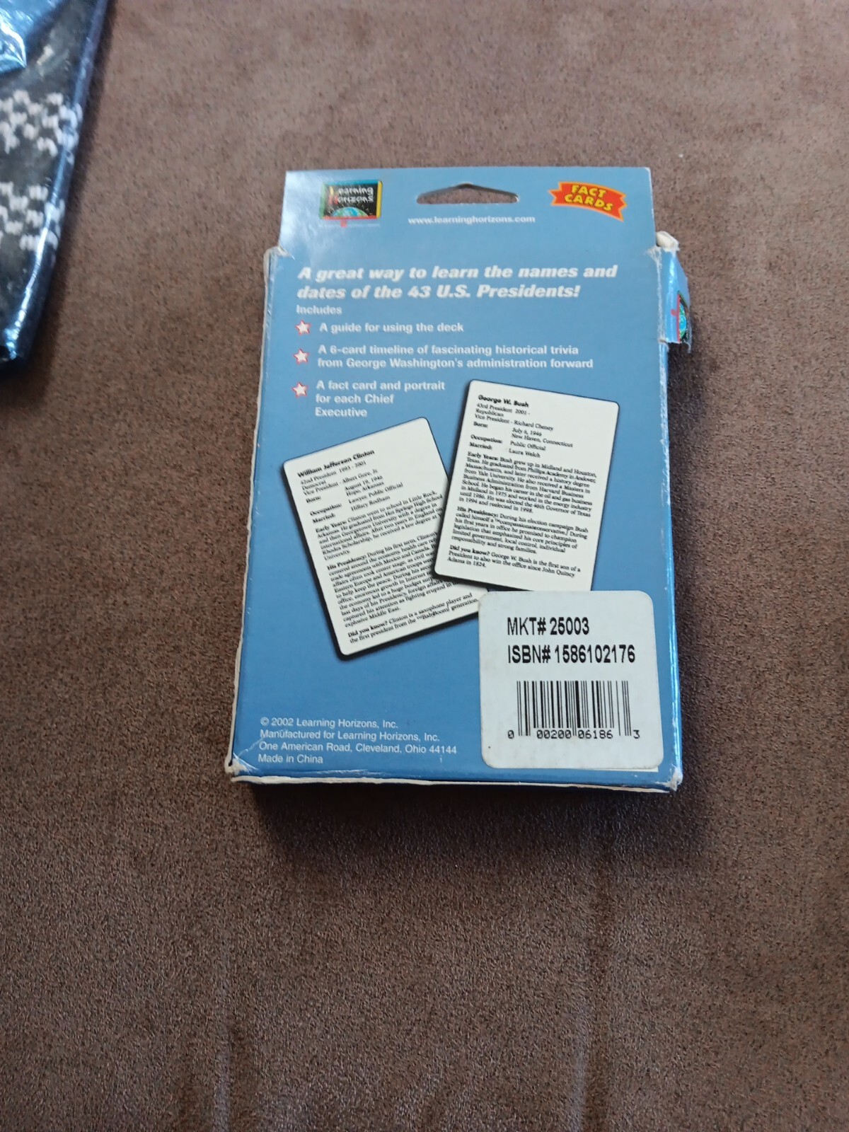 THE PRESIDENTS FACT PACK 50 CARDS. PRE OWNED CONDITION