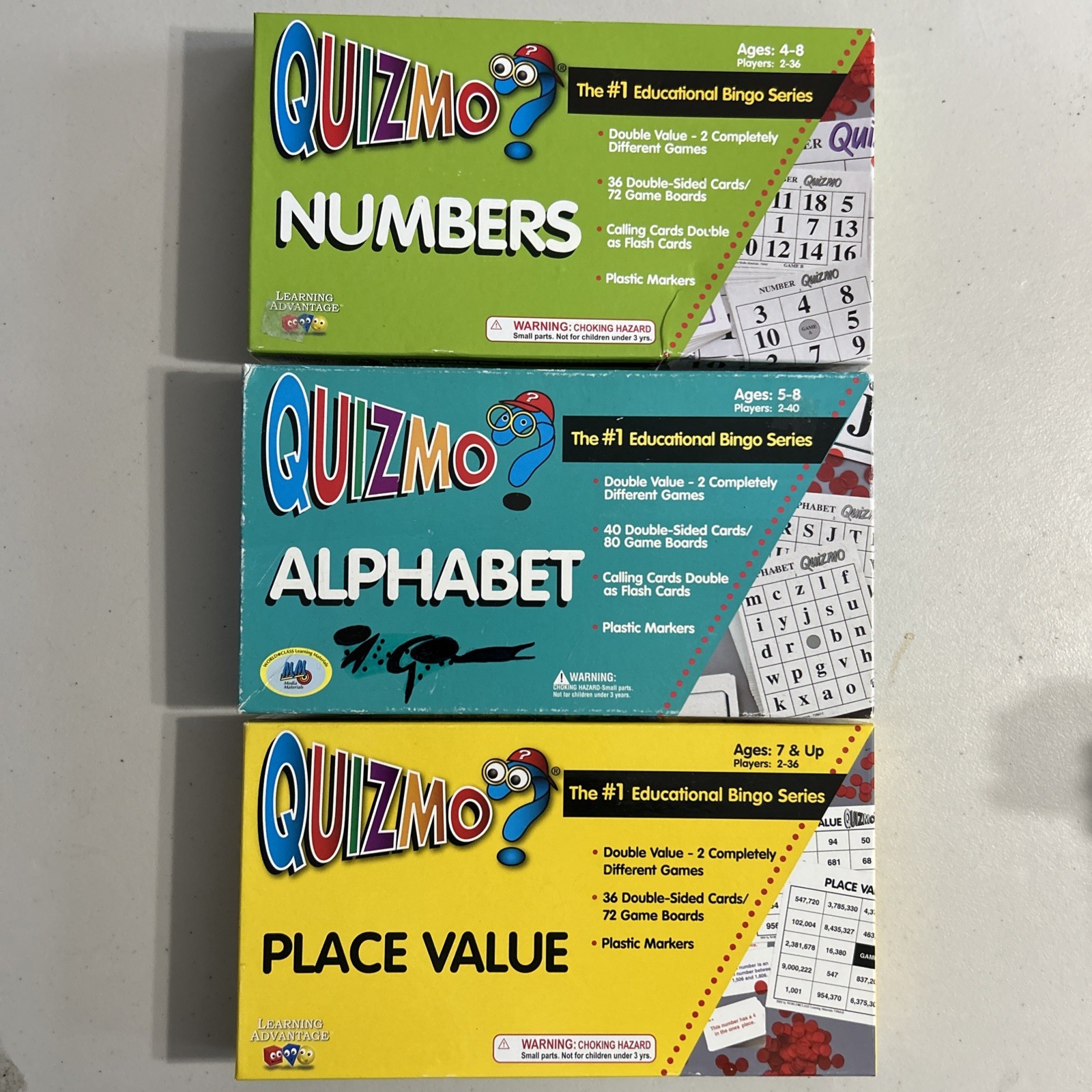 Quizmo? (Bundle) Numbers, Alphabet & Place Value Ages 4 to 10 Educational Games
