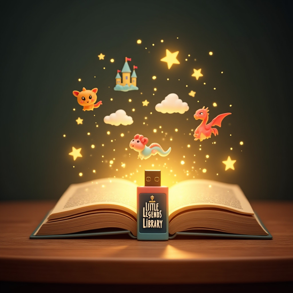 Little Legends Library USB – Stories, Legends & Learning for Kids Ages 3–8