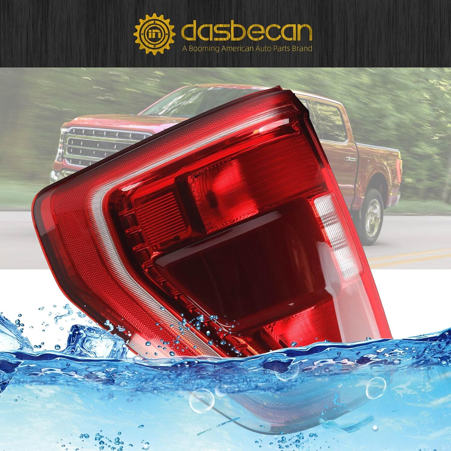 21-23 Ford F150 XLT Left Driver Side Blindspot Tail Light Assembly ML3Z13404C