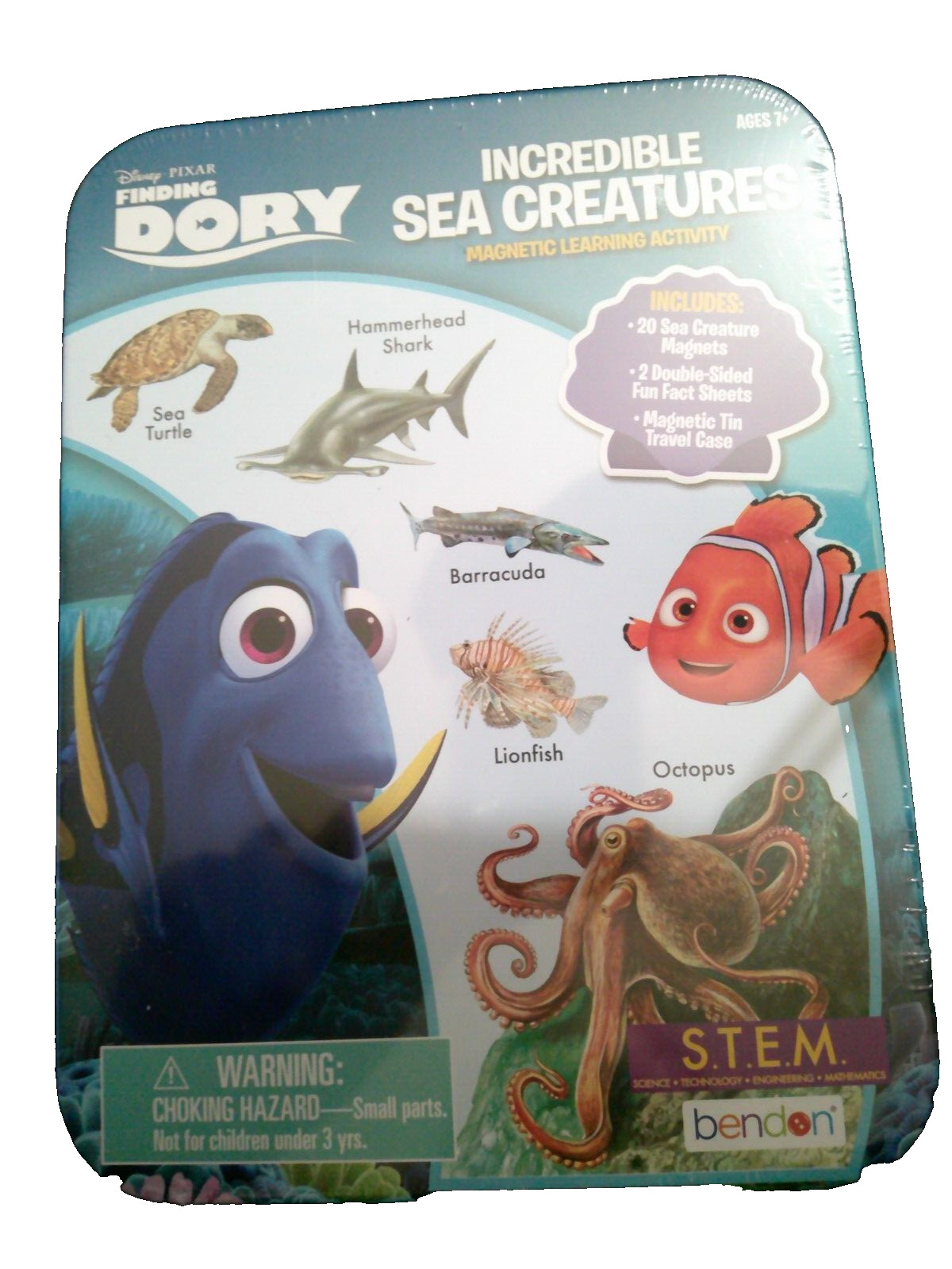 NEW Disney FINDING DORY sea creatures magnetic learning activity tin STEM kit