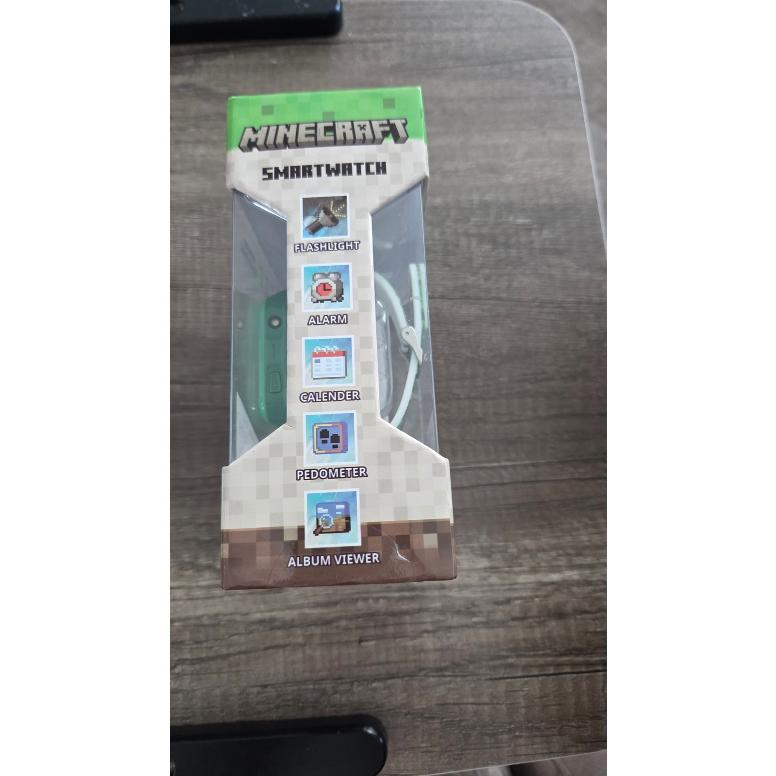 Minecraft Kids Smartwatch Touch screen Camera Video Games Alarm Calculator Green