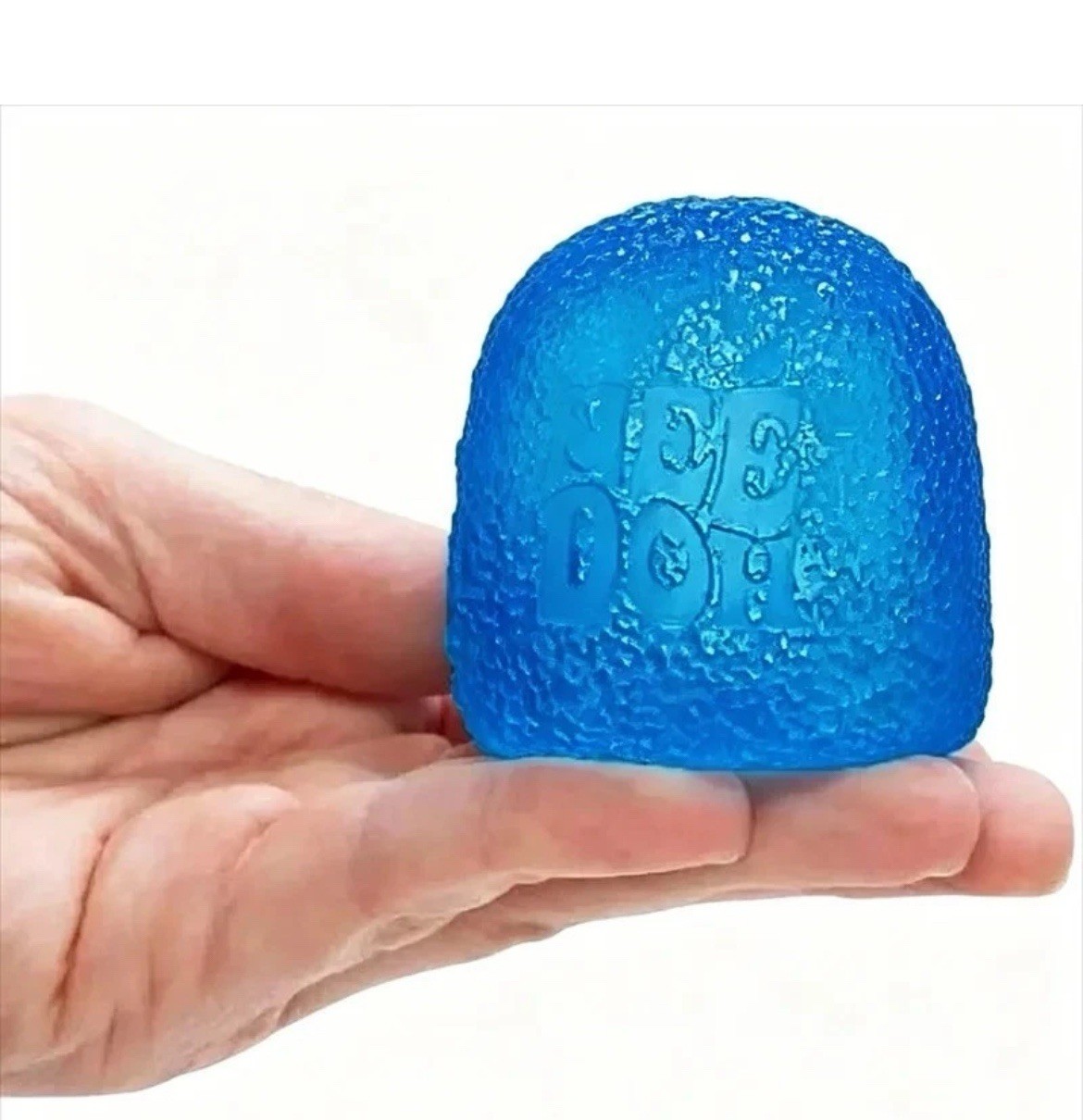 Schylling Authentic Nee Doh Gumdrop Super Solid Squish Needoh RARE – BLUE