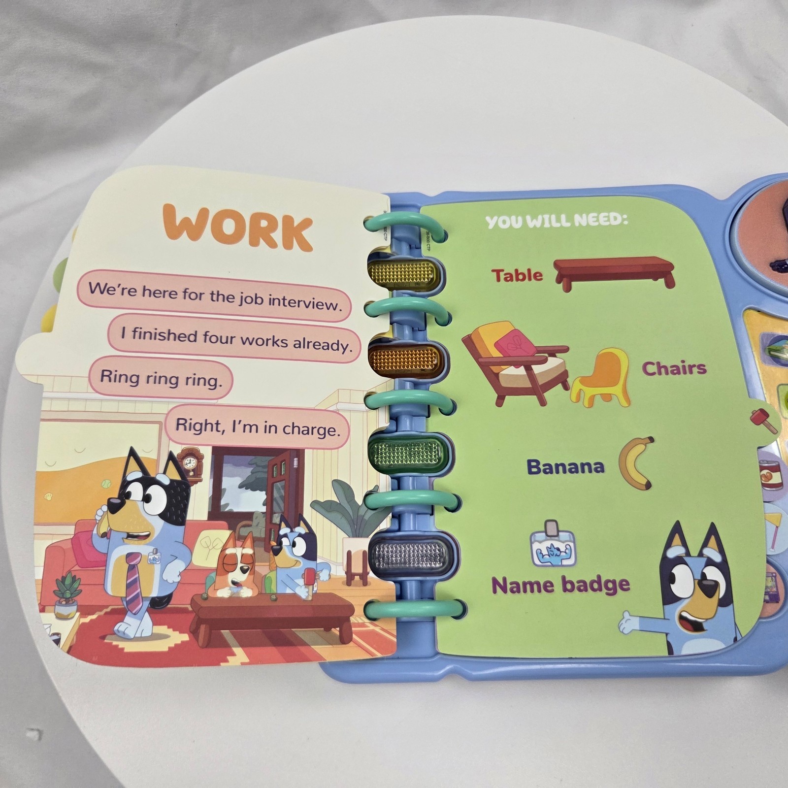 VTech Bluey’s Book of Games Interactive Pretend-Play Book for Preschoolers