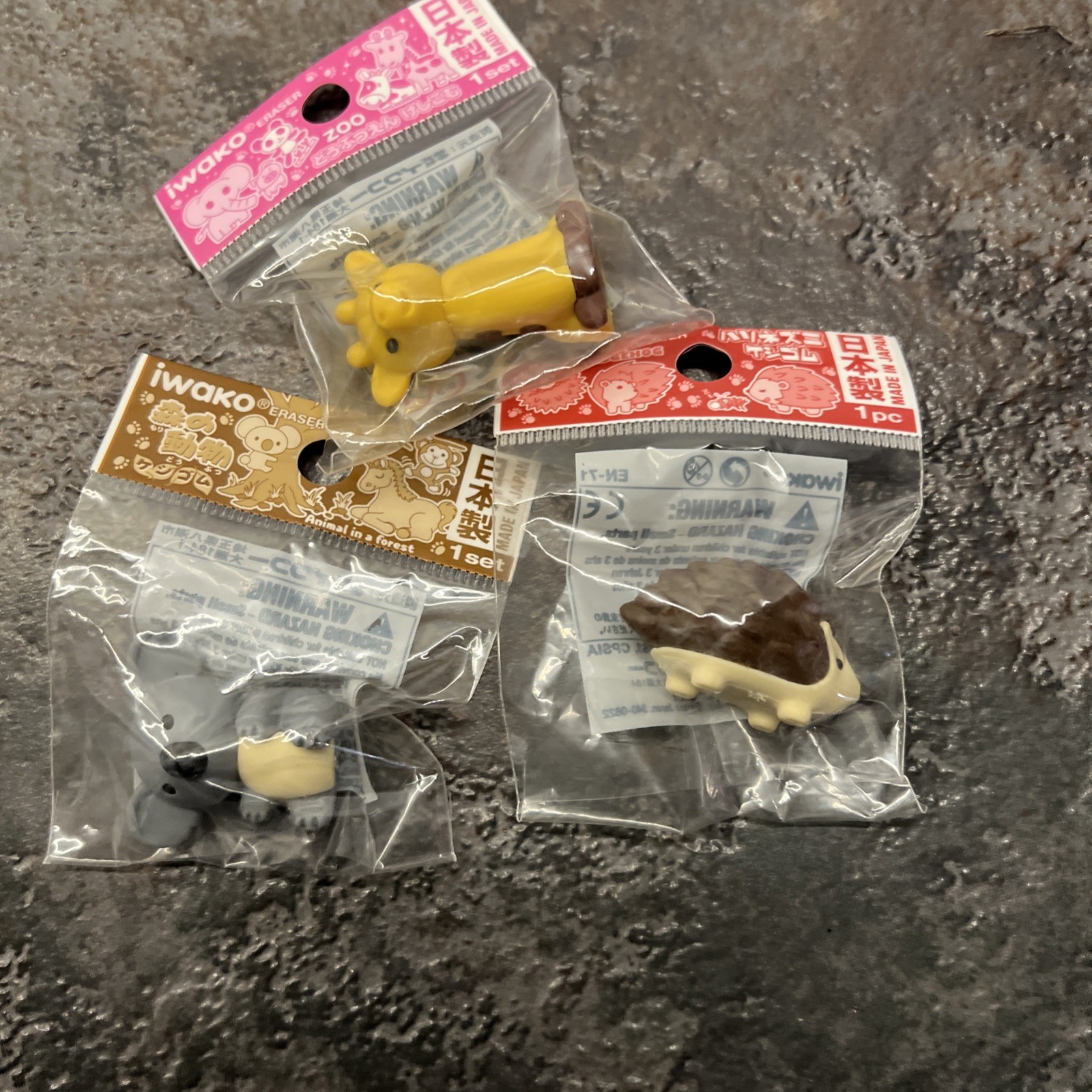 Iwako Japanese Eraser Assorted lot Animal Food Variety Erasers New Sealed
