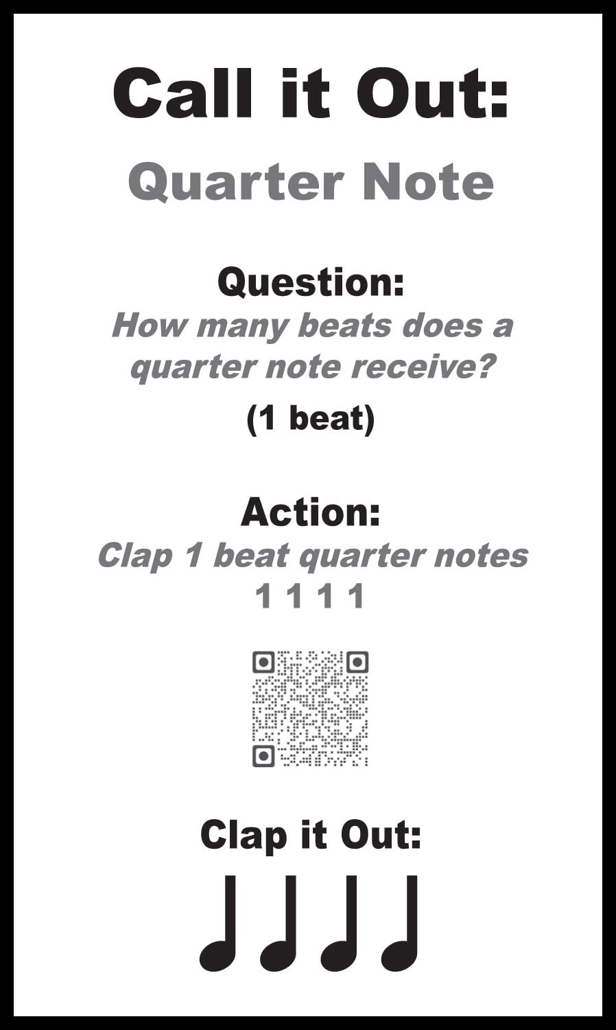 Interactive Music Theory Flash Cards for Kids 4+ | 50 Fun Learning Cards, QR Cod