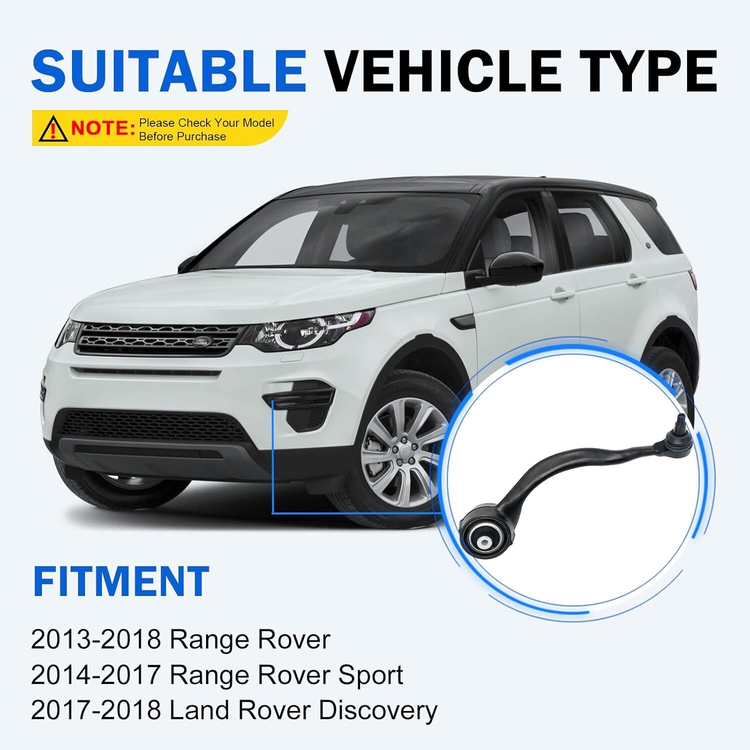 Front Lower Forward Control Arm Compatible with 2013-2018 Range Rover,2014-2017