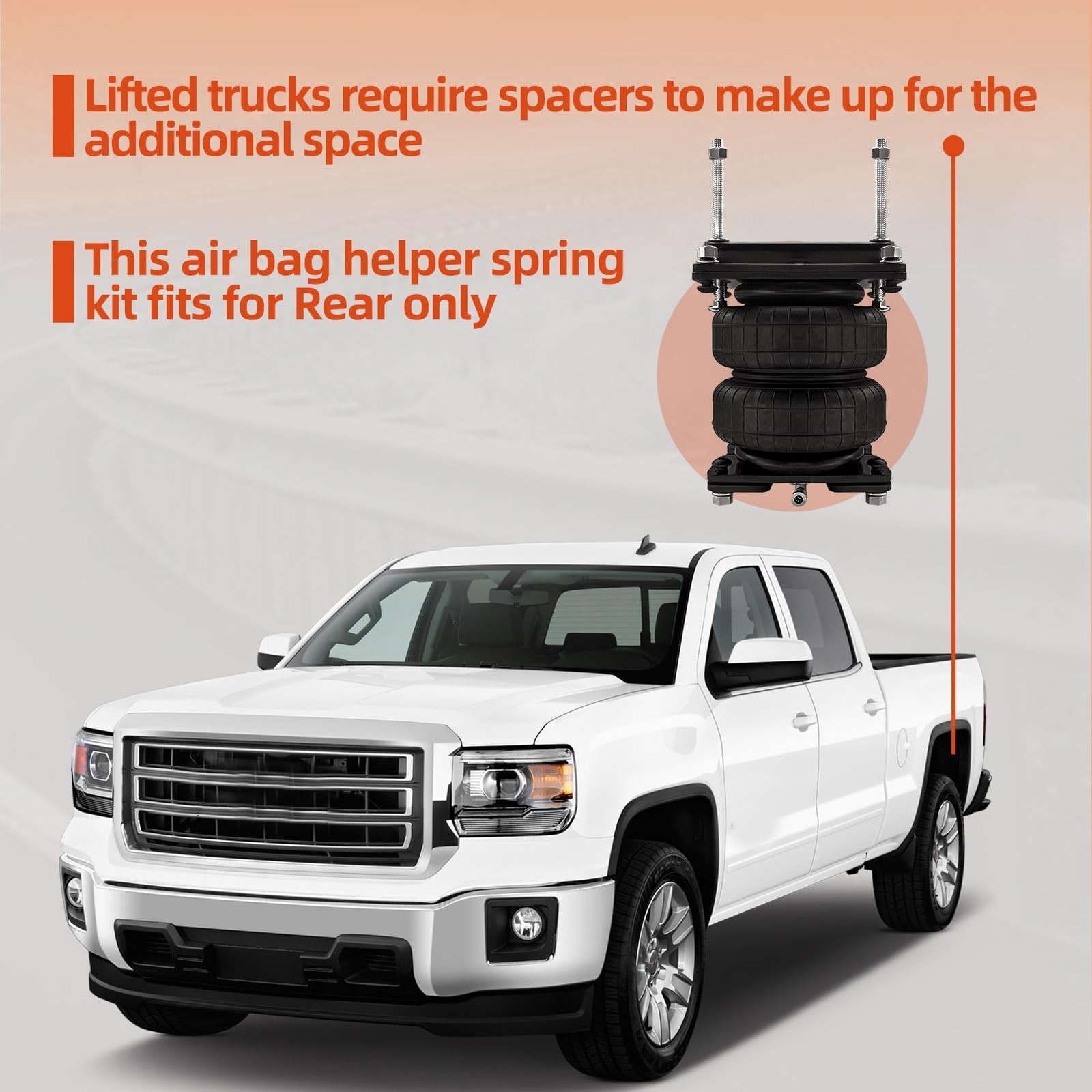 Air Spring Bag Suspension Kit Compatible with 1999-2007 Chevy Silverado/GMC S…